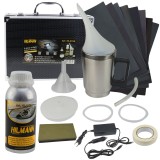 Set Restaurare Faruri Auto HILMANN cu Polimer Lichid 600ml, Cana Incalzire, Accesorii Slefuire