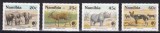 Fauna, Namibia, 1993, elefant, rinocer, antilopa, MNH