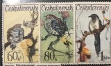 (CEHOSLOVACIA 1 ) Timbre serii Straine fauna Pasari, Stampilat