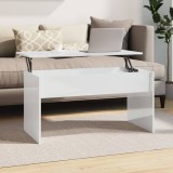 Cumpara ieftin Măsuță de cafea alb extralucios 102x50,5x52,5cm lemn prelucrat