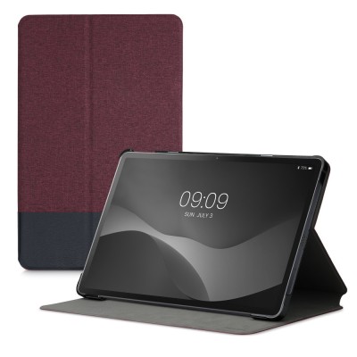 Husa pentru tableta Lenovo Tab P11, Kwmobile, Rosu/Negru, Textil, 55710.20 foto