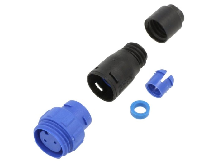 Conector circular 2 pini IP68