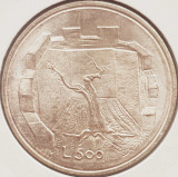471 San Marino 500 lire 1976 Family km 58 argint, Europa