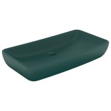 Cumpara ieftin Chiuveta dreptunghiulara de lux verde inchis 71x38 cm ceramica