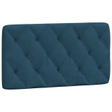 Cumpara ieftin Perna tablie de pat, albastru, 100 cm, catifea