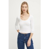 Hollister Co. longsleeve femei, culoarea bej, KI339-3683