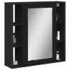 VidaXL Dulap baie cu oglindă negru 60x16x60 cm lemn compozit 842426