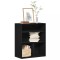 Gossi dulap cu carti negru 60x30x71,5 cm lemn prelucrat