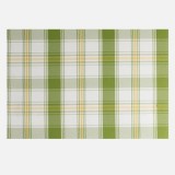 Suport farfurie dreptunghiular, Verde carouri, 45x30 cm, CMCLASS