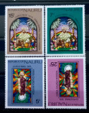 Nauru 1975 Vitralii Crăciun 4v. Nestampilate mnh, Nestampilat