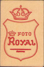 A1249 Plic rama fotografie interbelic studio Foto Royal romanesc vechi foto