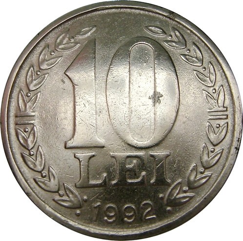 Rom&acirc;nia, 10 lei 1992 * cod 76