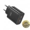 Incarcator Retea XO Design L105 35W 3A 2 x USB-C Negru