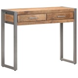 Cumpara ieftin Masă consolă, 95 x 35 x 75 cm, lemn masiv de mango