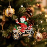 Decor pentru brad - om de zapada - cu agatatoare - 21,5 x 11,5 cm