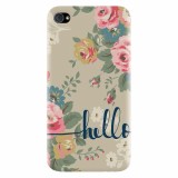 Husa silicon pentru Apple Iphone 4 / 4S, Cute Flower Phone