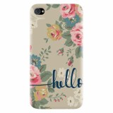 Husa silicon pentru Apple Iphone 4 / 4S, Cute Flower Phone