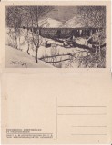 Pod din Transilvania - militara WWI, WK1- rara, Necirculata, Printata