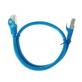 Cumpara ieftin Cablu retea-patchcord CAT6 FTP, Lanberg 43631, 2 X RJ45, lungime 50cm, AWG26, 10Gb s-250MHz, de legatura retea, ethernet, albastru