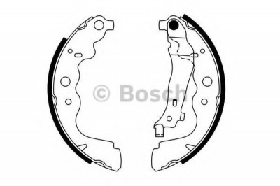 Set saboti frana DACIA LOGAN MCV II (2013 - 2016) BOSCH 0 986 487 754 foto