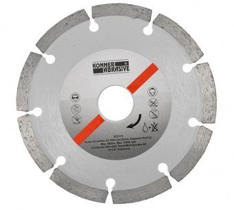 Disc diamantat segmentat (uscat) de 115mm, Strend Pro foto