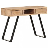 vidaXL Birou, 110x50x75 cm, lemn masiv acacia cu margini vii