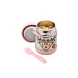 Cutie alimentara din inox cu lingura-furculita, Caprioara, 3 Sprouts
