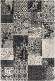 Cumpara ieftin Covor Premium Belgian Model Valencia 22216-356, Marime 80 x 150 cm, Gri, Antialergic, Polipropilena, Living, Dormitor, Sufragerie, Birou