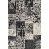 Covor Premium Belgian Model Valencia 22216-356, Marime 80 x 150 cm, Gri, Antialergic, Polipropilena, Living, Dormitor, Sufragerie, Birou