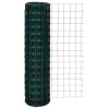 Gard Euro Gossi Verde, 10 x 1.5 m, Oțel, Plasă 100x100 mm, S&acirc;rmă PVC 1.8/2.2mm, Ideal Gradină