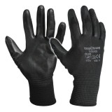 Manusi de protectie din poliuretan negre, marimea 10, Top Strong