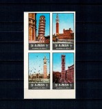 Ajman 1972 - Monumente din Italia, vederi, arhitectura, serie nedantelata neuzata