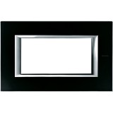 Rama Ornament 4M Axolute Bticino sticla neagra HA4804VNN