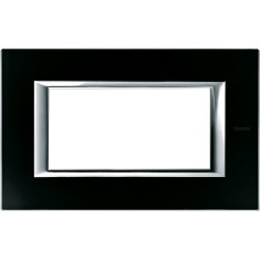 Rama Ornament 4M Axolute Bticino sticla neagra HA4804VNN