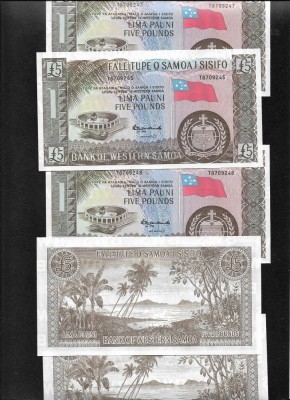 Samoa Western Samoa 5 Pounds 1963/2020 unc pret pe bucata foto