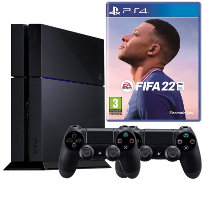 Consola Sony PlayStation 4 PS4 1TB + 2 Controllere + FIFA 22 Second-Hand SH foto
