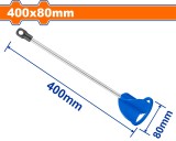 WADFOW - TIJA PENTRU MIXARE CU PALETE 400X80MM HEX PowerTool TopQuality