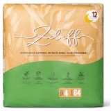 Scutece chilotel de unica folosinta din bambus, Nr. 4, 10-15 kg, 84 bucati, Zuluff