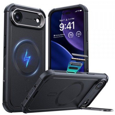 Husa MagSafe pentru Apple iPhone 17 Air, ESR, Cyber Armor Kickstand, Neagra foto