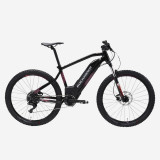 Bicicletă electrică MTB semi-rigidă 27,5&quot;, E-ST520 Negru-Mov, Rockrider