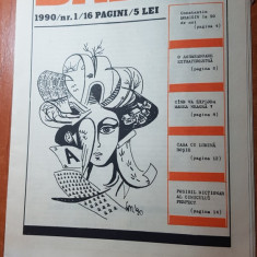 revista biblioteca babel anul 1,nr. 1 / 1990-prima apritie a revistei