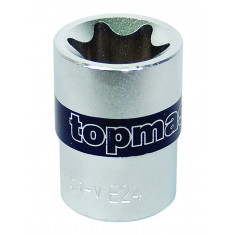 Tubulara scurta 1/2&amp;quot; x E18 stea CRV Topmaster Profesional