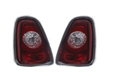 Set stopuri Spate Mini One/Cooper/Clubvan/Coupe/Roadster/Cabrio (R56/57/58/59), 08.2010-, Stanga+Dreapta, LED; janta cromata, rosu-alb; cu locas bec;