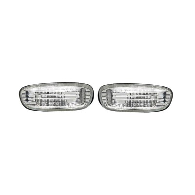 Set lampa semnalizare laterala SUBARU IMPREZA 1992-2000, partea Stanga , Dreapta, transparent/silver, cu suport becuri, tuning, foto