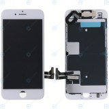 Modul display LCD + Digitizer cu piese mici grad A+ alb pentru iPhone 8 iPhone SE 2020