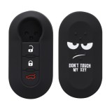 Husa Cheie Auto pentru Fiat / Lanica - 3 Butoane, Silicon, Negru, 44440.01, Kwmobile