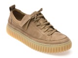 Pantofi sport CLARKS gri, TORHILL LACE, din nabuc