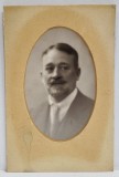 DOCTORUL C. DANIEL,PORTRET IN MEDALION , CARTE POSTALA CU PASPARTU , 1928