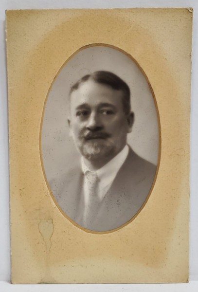 DOCTORUL C. DANIEL,PORTRET IN MEDALION , CARTE POSTALA CU PASPARTU , 1928