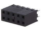 Conector PCB-PCB soclu mamă C-Grid III 2,54mm 10 PIN THT